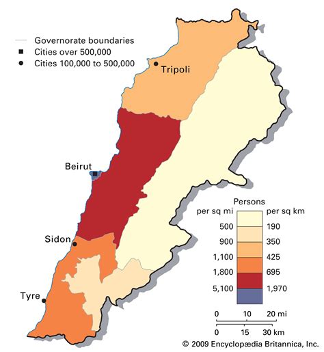 Population Of Lebanon