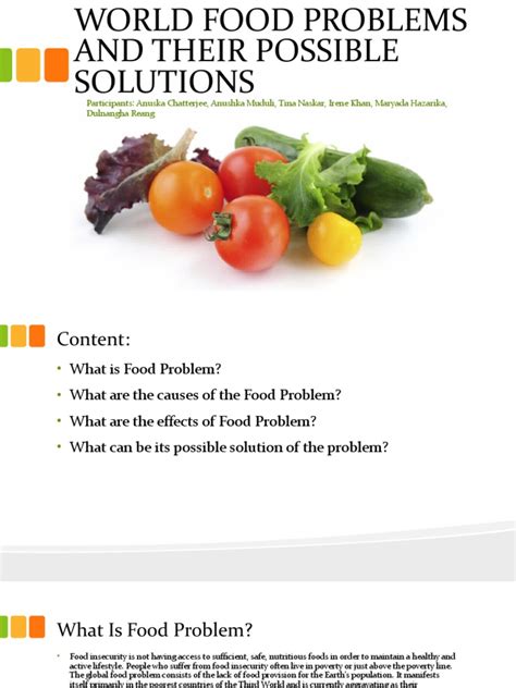 Problems With Food