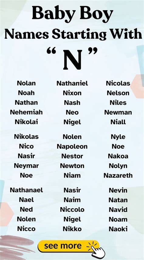 Rare Boy Names That Start With N
