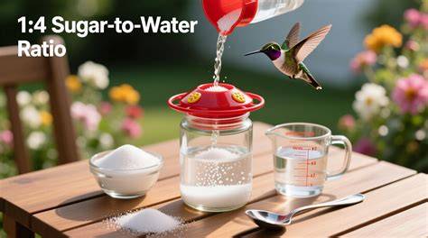Ratio Of Sugar To Water For Hummingbirds