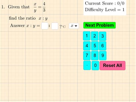 Ratio Of X To Y Meaning
