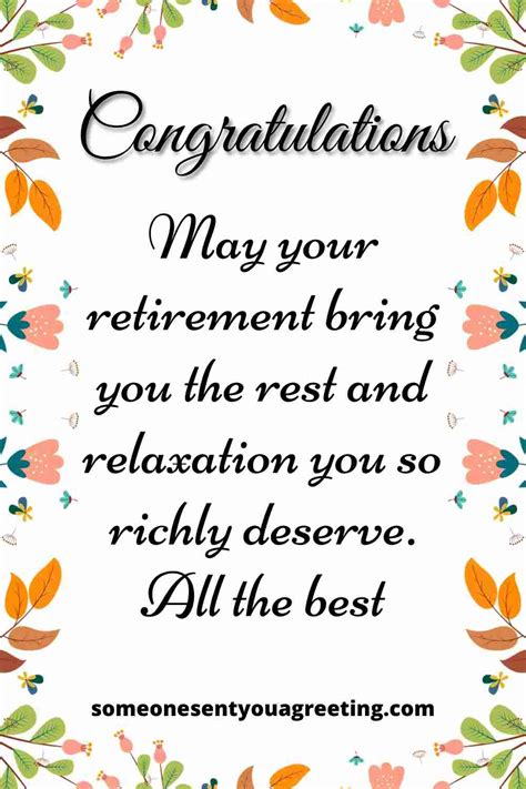 Retirement Wishes For Colleague