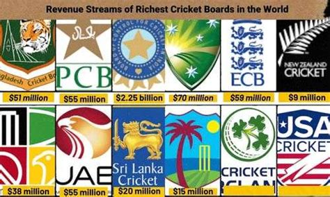 Revenue Of Cricket Boards