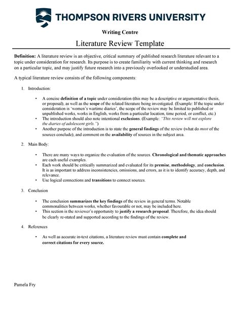 Review Of The Literature