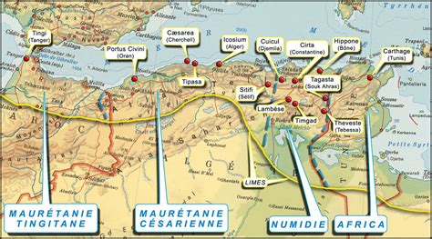 Roman Map Of Algeria