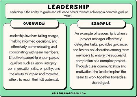 Sample Of Leadership