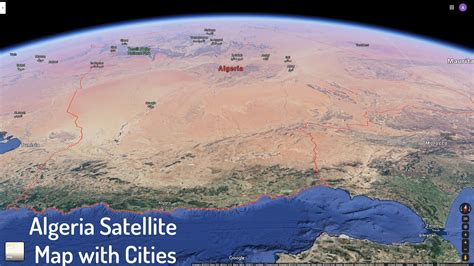 Satellite Map Of Algeria