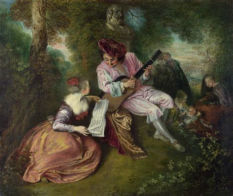 Scale Of Love By Jean Antoine Watteau