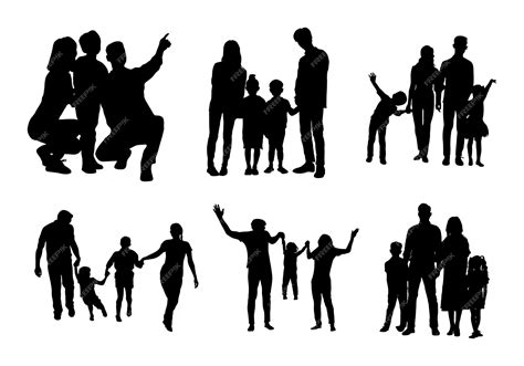 Silhouette Of Family