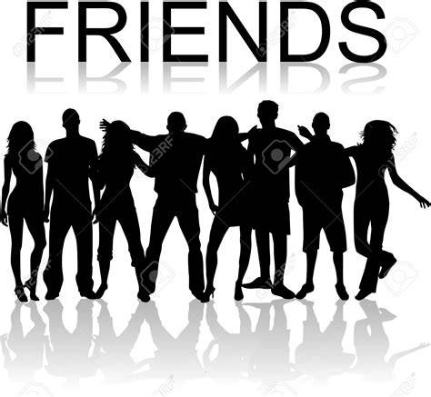 Silhouette Of Friends