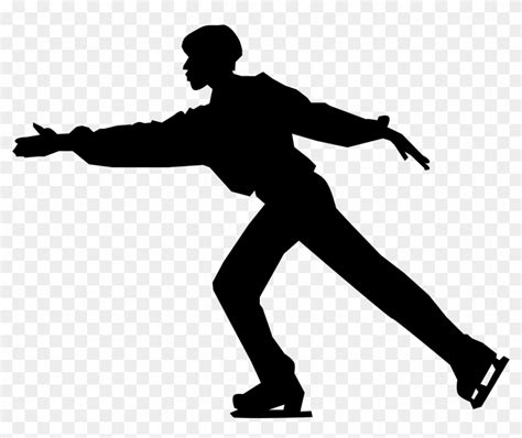 Silhouette Of Ice Skaters
