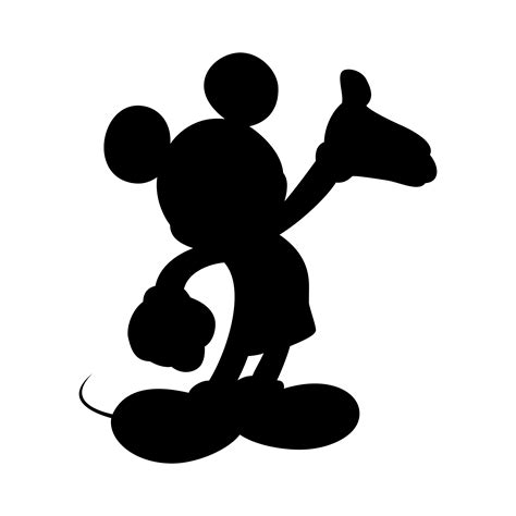 Silhouette Of Mickey Mouse
