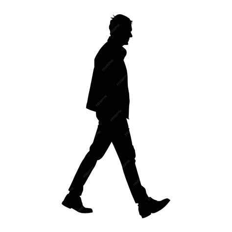 Silhouette Of Person Walking