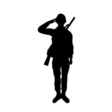 Silhouette Of Soldier