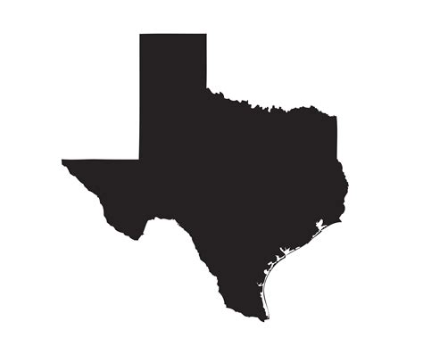 Silhouette Of Texas