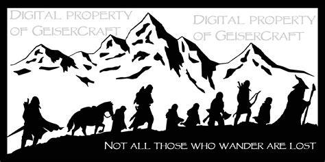 Silhouette Of The Fellowship Of The Ring