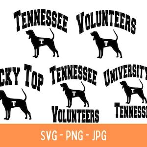 Silhouette Of University Of Tennessee Smokey