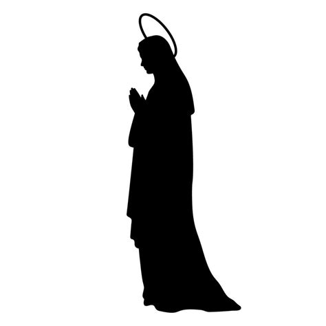 Silhouette Of Virgin Mary
