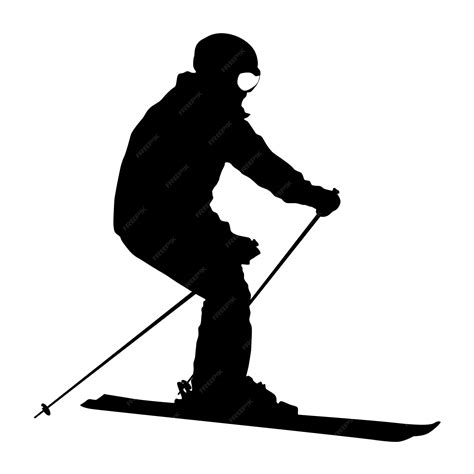 Silhouette Of Xcountry Skier