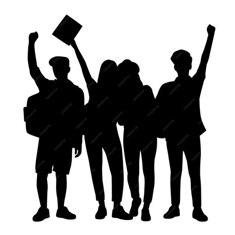 Silhouette Of Youth Head