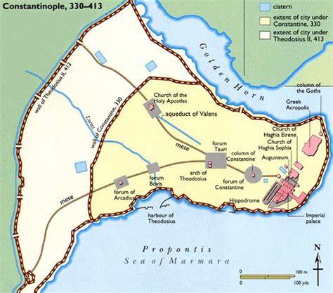 Simple Map Of Constantinople