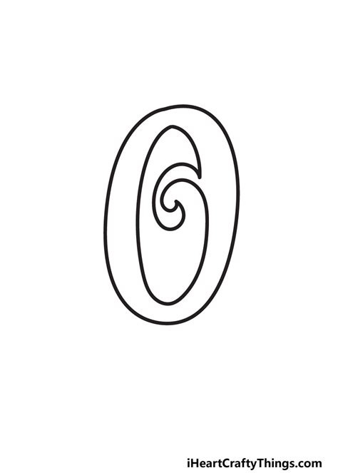Sketch Drawing Of Small Letter O
