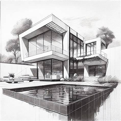 Sketch Of A House