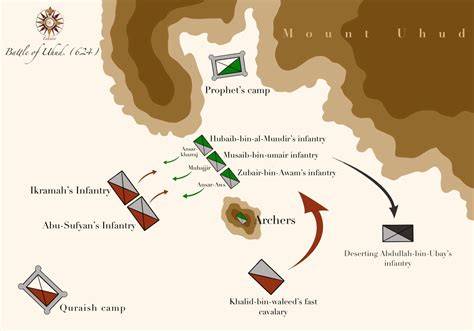 Sketch Of Battle Of Uhud