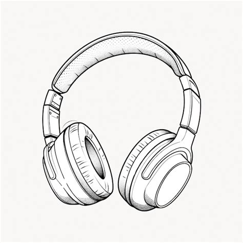 Sketch Of Black Women With Headphones