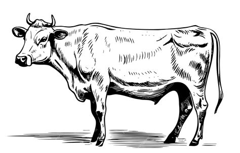 Sketch Of Cow