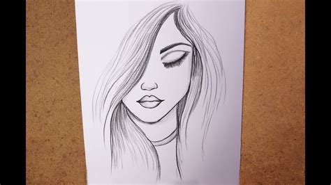 Sketch Of Girl Easy