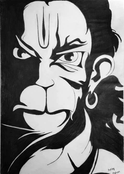 Sketch Of Hanuman