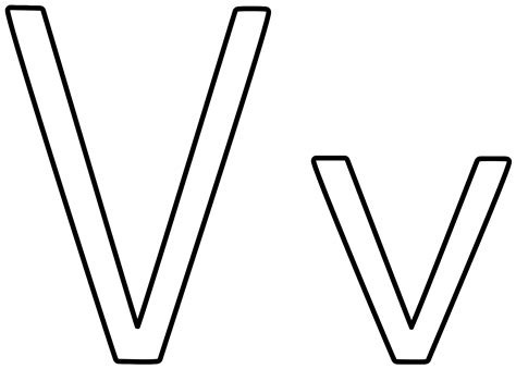 Sketch Of Letter V