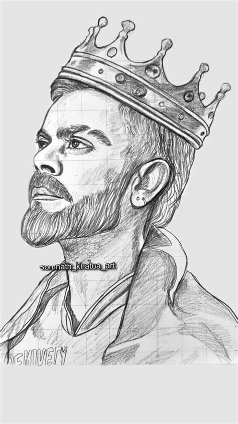 Sketch Of Virat Kohli
