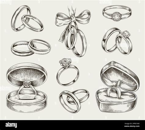 Sketch Of Wedding Rings