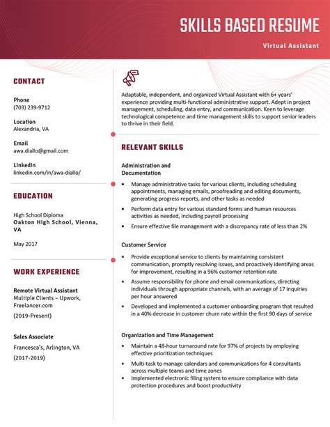 Skills On A Resume