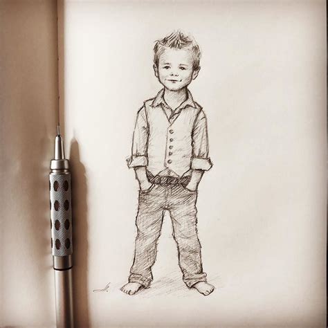 Small Child Sketch