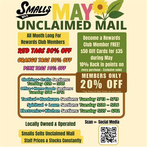 Smalls Unclaimed Mail