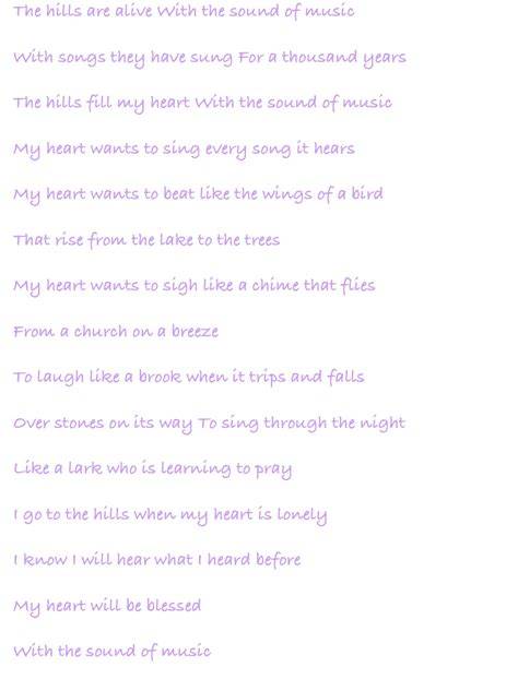 Sound Of Music Lyrics