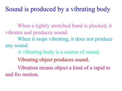 Sound Produced By Vibrating Body