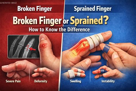 Sprained Finger Vs Broken