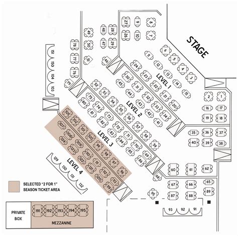 Stage West Calgary Seating Plan