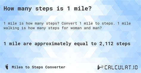 Steps To A Mile