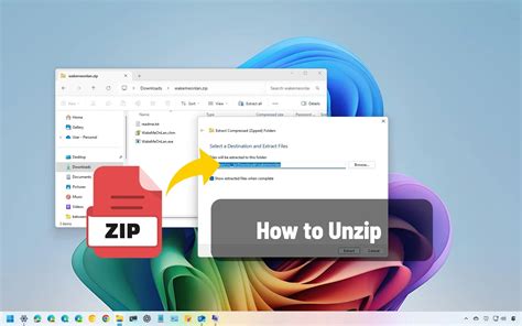 Steps To Unzip A File