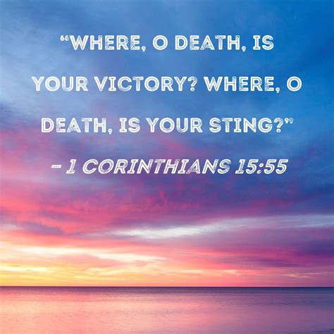 Sting Of Death Bible Verse