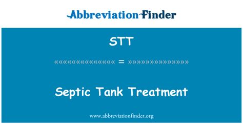 Stt Medical Abbreviation
