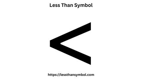 Symbol For Greater Than And Less Than