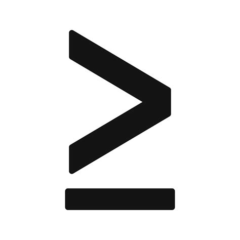 Symbol For Greater Than Or Equal To