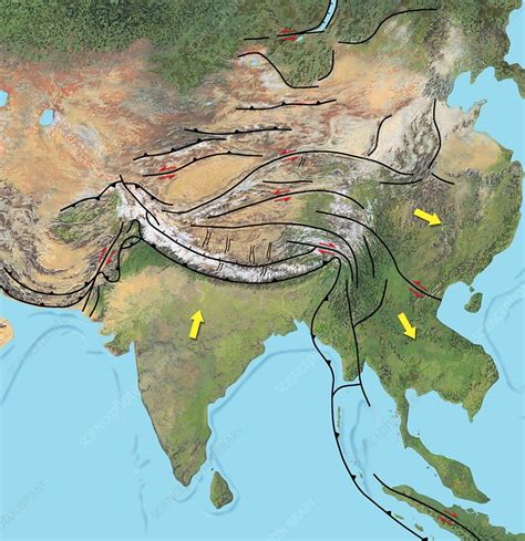 Tectonic Map Of Central Asia