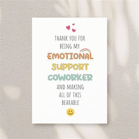 Thank You Card For Coworker